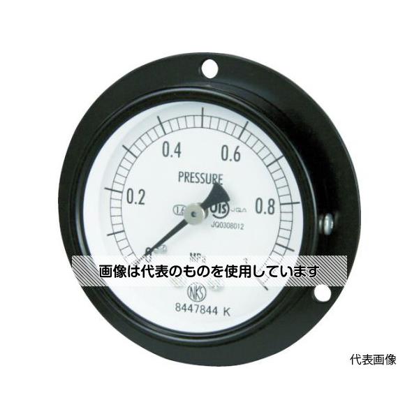 【アズワン AS ONE】実験室設備 工具類 工具、道具 ●ブルドン管の弾性変形(動き)を指針に伝える構造の圧力計で、構造が簡単なため取り扱いが容易です。 ●埋め込み型のため圧力導入口が裏側に設置されています。 ●JIS B 7505-1規格品です。 商品の仕様 ●圧力レンジ(MPa)：0.0〜4.00 ●最小目盛(MPa)：0.100 ●精度：±1.6％ FS ●ケース形状：D ●接続部サイズ：G1/4B ●大きさ(mm)：60 ●大きさ(mm)：60 ●材質／仕上：ブルドン管／黄銅、圧力レンジ4MPa以上はステンレス(SUS316)、株／黄銅 ●注意：ねじサイズ、ねじ形状(GねじまたはRねじ)、圧力レンジ(MPa)をご確認の上、発注お願いします。 ●原産国：日本 ●コード番号：169-2721 【※ご注意ください】商品は代表の画像を使用しています。