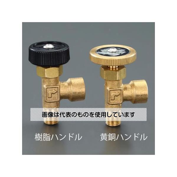 アズワン(AS ONE) R 1/8"xRc1/8" ニードルバルブ(樹脂ハンドル) EA426CJ-1 入数：1個