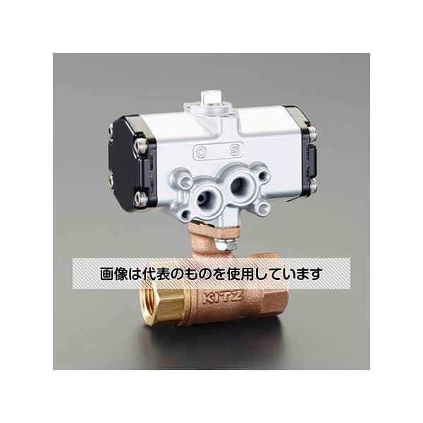 【アズワン AS ONE】実験室設備 工具類 工具、道具 ●可燃性ガス・毒性ガスには使用できません。 商品の仕様 ●ねじサイズ：Rc1・1/2" ●材質：ボディ：青銅 ●使用温度：0〜100℃ ●最高使用圧力：80℃以下：1.0MPa 100℃以下：0.5MPa ●使用流体：空気・水・油 ●空圧式 ●レデューストボア型 【※ご注意ください】商品は代表の画像を使用しています。