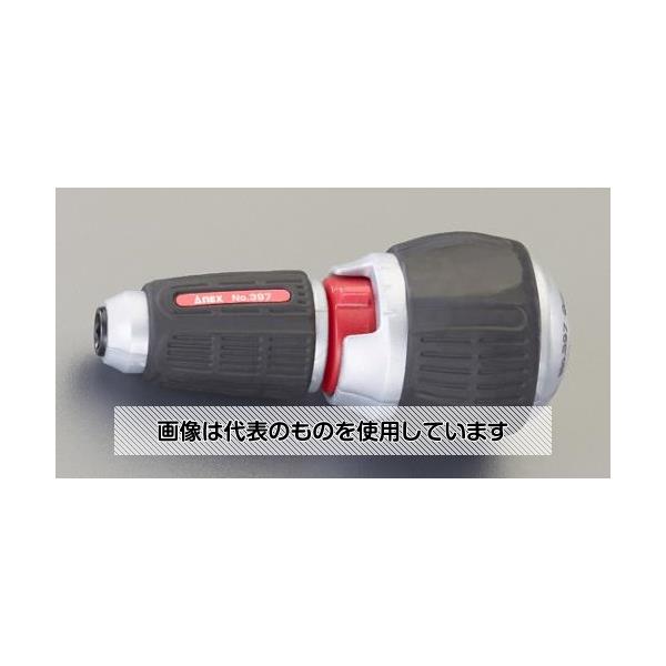 【アズワン AS ONE】実験室設備 工具類 工具、道具 ●※差込部深さ45mmの為、全長50mm以下のビットは使用不可です。 商品の仕様 ●差込六角対辺：1/4" ●ギア数：72歯 ●送り角：5° ●全長：95mm ●重量：96g ●材質：PP、TPE ●強力本締め・軽い早回しラチェット機構 ●指先で回しやすい早回しハンドル ●切替誤作動を防ぐ狭いスイッチ範囲 ●片手でスイッチの切替OK ●ビットのガタツキが少ない深い差し込み ●ラチェット式 ●左右切替式 【※ご注意ください】商品は代表の画像を使用しています。