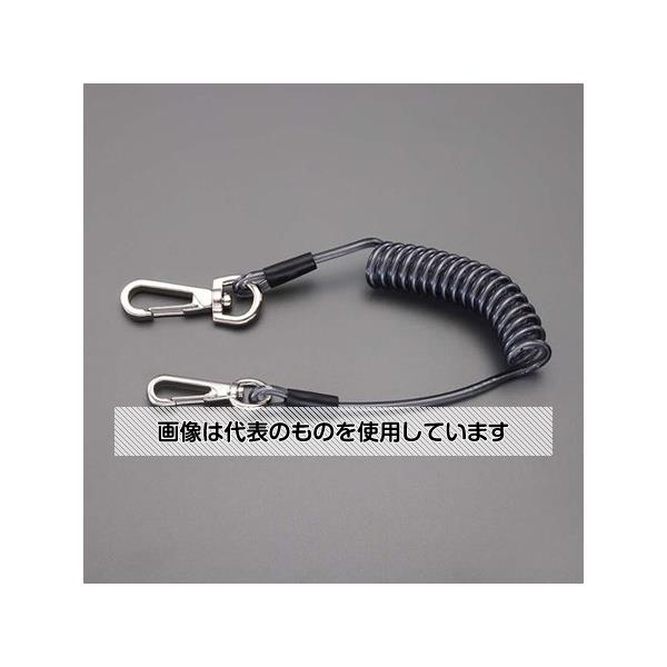 【アズワン AS ONE】実験室設備 工具類 工具、道具 ●ステンレスワイヤーとウレタンコードを一体成形しているので、中でワイヤーがずれたりせず丈夫です。 ●耐久性・伸縮性に優れた上質ウレタン素材を使用しています。 ●スケルトンカラーなのでワイヤーが見え安心感があります。 商品の仕様 ●コード長：430〜1400mm ●取付工具重量：3.0kg以内 ●カラー：ブラック ●コード径：φ5mm ●材質：ウレタン ●ワイヤー径：φ1mm 【※ご注意ください】商品は代表の画像を使用しています。