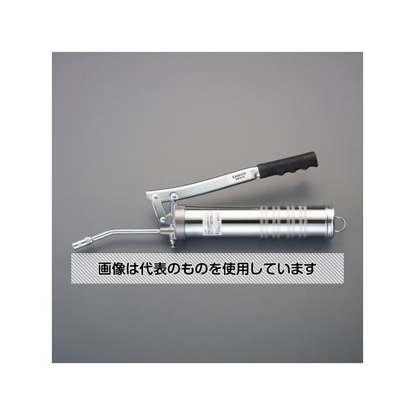 【アズワン AS ONE】実験室設備 工具類 工具、道具 ●エアーリリースバルブ付 商品の仕様 ●容量(mL)：手詰め／600 蛇腹／400(400g) ●ノズル長(mm)：172 ●材質：鉄 ●重量(g)：1494 ●適合NLGIちょう度(No.)：N.L.G.I #1,#2 ●シリンダーサイズ(mm)：φ7.8 ●サイズ(mm)：157×386 ●エアーリリースバルブ付 ●吐出圧力：31MPa ●吐出量(ml/ストローク)：1 ●ノズルねじサイズ：R1/8" ●適用グリース：手詰めグリース 蛇腹グリース ●筒サイズ：φ63×300mm 【※ご注意ください】商品は代表の画像を使用しています。