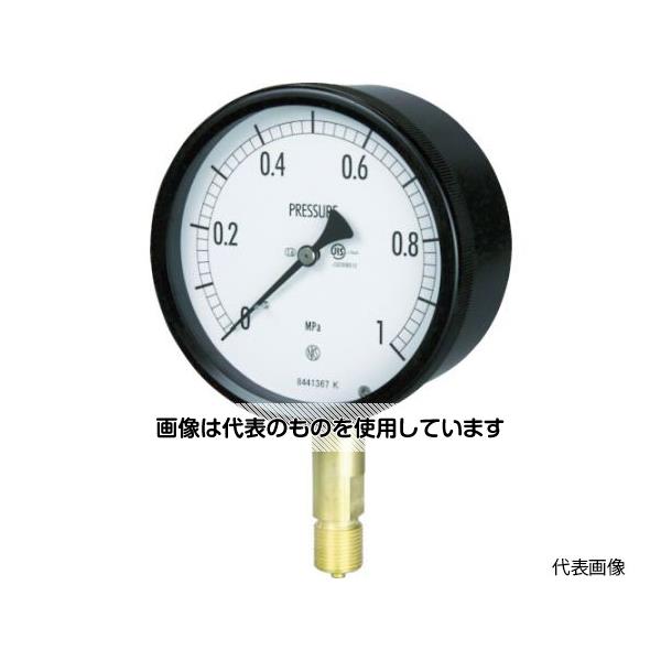 【アズワン AS ONE】実験室設備 工具類 工具、道具 ●密閉ケースの採用により、雨露などの条件下でも使用できます。 ●ブルドン管の弾性変形(動き)を指針に伝える構造の圧力計で、構造が簡単なため取り扱いが容易です。 ●JIS B 7505-1規格品です。 商品の仕様 ●圧力レンジ(MPa)：0.0〜1.00 ●最小目盛(MPa)：0.020 ●精度：±1.6％ FS ●接続部サイズ：G3/8B ●大きさ(mm)：100 ●ケース形状：A ●大きさ：100mm ●材質／仕上： ●▼ブルドン管：黄銅、圧力レンジ4MPa以上はステンレス(SUS316) ●▼株：黄銅 ●注意： ●▼ねじサイズ、ねじ形状(GねじまたはRねじ)、圧力レンジ(MPa)をご確認の上、発注お願いします。 ●原産国：日本 ●コード番号：157-6127 【※ご注意ください】商品は代表の画像を使用しています。