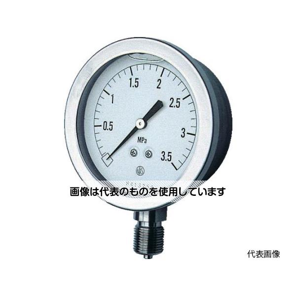 長野計器 グリセン入圧力計 A枠立型 Φ75 最小目盛0.200 GV51-133-7.0MP 1個