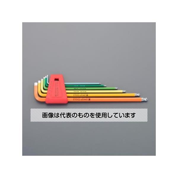 アズワン(AS ONE) 6本組 六角棒レンチ(ボールポイント付・ロング) EA573LL-110 入数:1セット