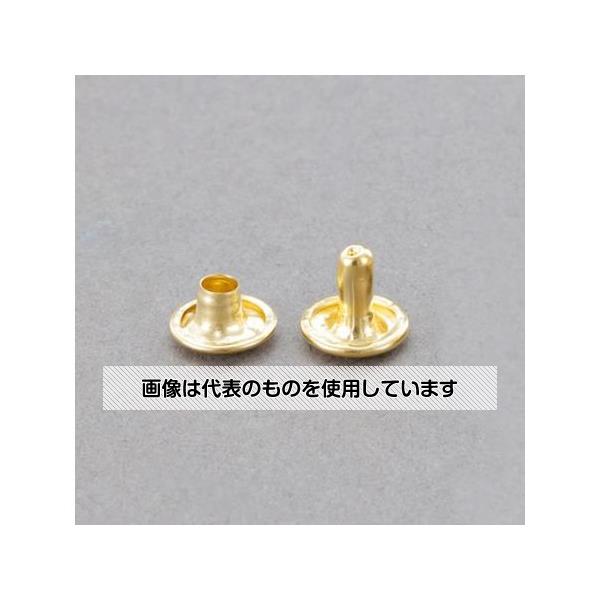 アズワン(AS ONE) 9mm/ 8.5mm 大カシメピン(鉄・真鍮メッキ/30組 EA576MR-55 入数：1パック(30組入)(4.0)