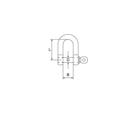 アズワン(AS ONE) 70kg/8mm シャックル(アルミ製/イエロー) EA638GM-22 入数：1個