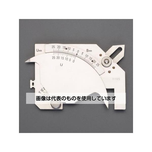 【アズワン AS ONE】実験室設備 工具類 工具、道具 商品の仕様 ●測定範囲(サイズ)：本体直尺目盛／60mm 余盛高さ／25mm すみ肉脚長／25mm すみ肉のど厚／15mm アンダーカット深度／25mm ルート感覚／2〜5mm ビード幅／0〜50mm 丸棒径／40mm 開先(ベベル)角度／0〜70°(最小読取値5°) ●精度：長さ寸法の測定／±0.6mm 角度測定／±2° ●材質：ステンレス ●サイズ：105×1.5×78mm ●溶接の肉盛、すみ肉の大きさ及び角度測定、圧接溶接の膨らみ測定など ●対応鉄筋径：φ19〜35mm ●重量：190g ●携帯に便利なビニールケース付 【※ご注意ください】商品は代表の画像を使用しています。
