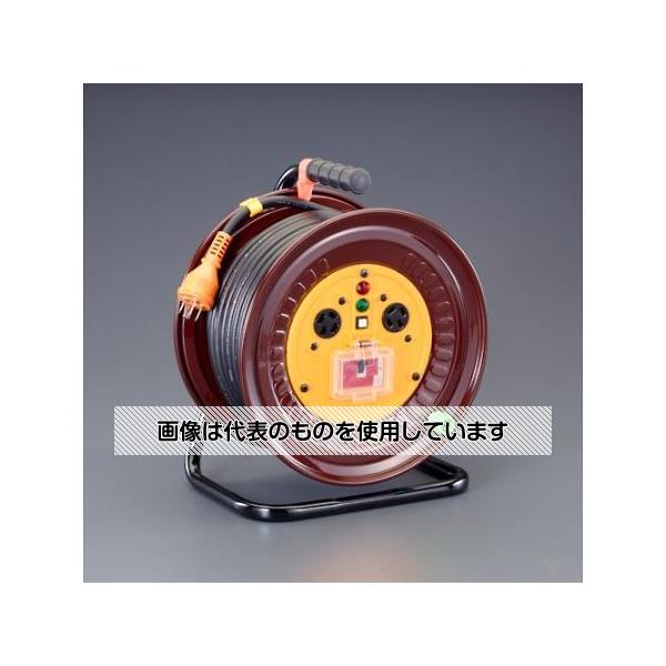 アズワン(AS ONE) AC200Vx30m コードリール(三相・過負荷漏電遮断) EA815DY-3A 入数：1個