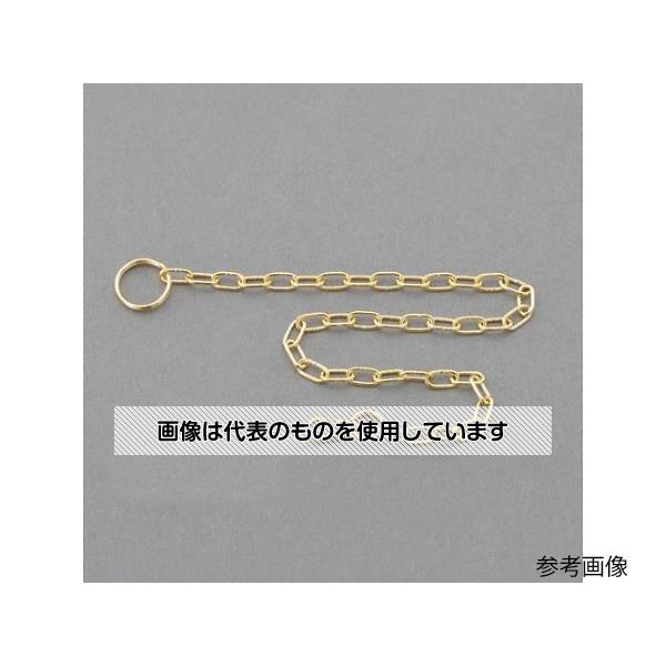 アズワン(AS ONE) 1.2×300mm ポケットチェーン(ゴールド/ミニシャックル付) EA916ZA-8 入数：1本