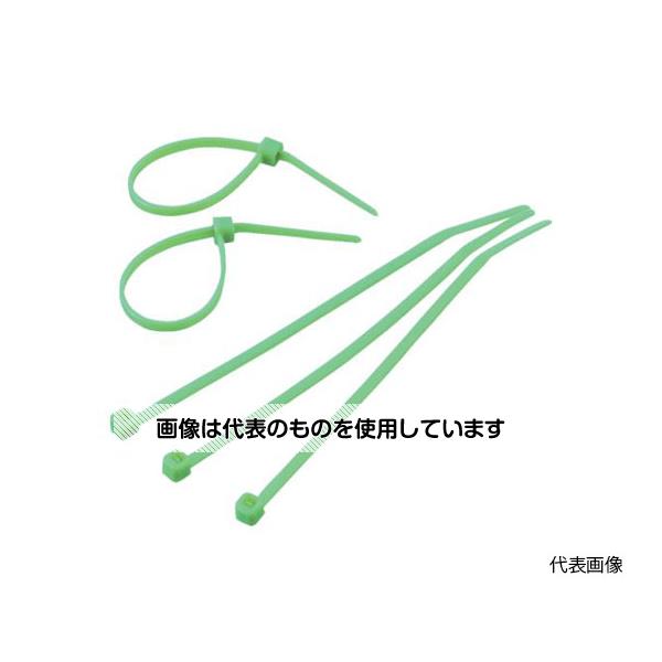 【アズワン AS ONE】実験室設備 工具類 工具、道具 ●主に屋内での結束に適した汎用性の高いカラータイプです。 ●電線の被覆色に合わせた色を使用することで束線を目立たなくきれいに束ねることができます。 ●ケーブルの種類によって色分けして結束するとひと目で識別できて便利です。 ●電線ケーブルの固定や結束に。 ●屋内使用。 商品の仕様 ●色：緑 ●幅(mm)：3.6 ●長さ(mm)：150 ●厚さ(mm)：1.28 ●最大結束径(mm)：36 ●引張強度(N)：176.4 ●一度締めると、切断しない限り外すことはできません。 ●屋内用 ●使用温度範囲：-40〜80℃ ●UL規格品 ●UL難燃性(94V-2) ●材質／仕上：ナイロン66 ●注意：屋内で使用してください。 ●ナイロン製品は乾燥し、含水量が低下すると折れやすくなりますので、開封後はお早めにご使用ください。 ●開封後、保管する場合は袋を密閉してください。 ●厳寒期はナイロン製品が固まりやすくなりますので、室温に戻してからご使用ください。 ●原産国：台湾 ●コード番号：299-5956 【※ご注意ください】商品は代表の画像を使用しています。