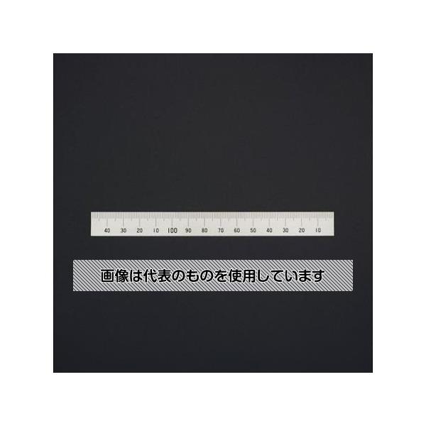 【アズワン AS ONE】実験室設備 工具類 工具、道具 ●注意／取り付けには別途両面テープや接着剤が必要です。 ●測りやすく正確なマシンスケールは、機械の付加価値を高めます。 ●シルバー加工で表面の反射を抑え目盛が読み取りやすくなっています。 ●エッチング加工+メッキ目盛で、過酷な使用状況下でも性能を落としません。 商品の仕様 ●全長(mm)：150 ●幅(mm)：15 ●厚み(mm)：0.5 ●精度：±0.15mm ●目盛読取方向：左 ●材質：ステンレス(SUS420J2) ●用途：機械などの取り付けに ●穴なし ●接着タイプ ●上段右基点1mmピッチ 【※ご注意ください】商品は代表の画像を使用しています。