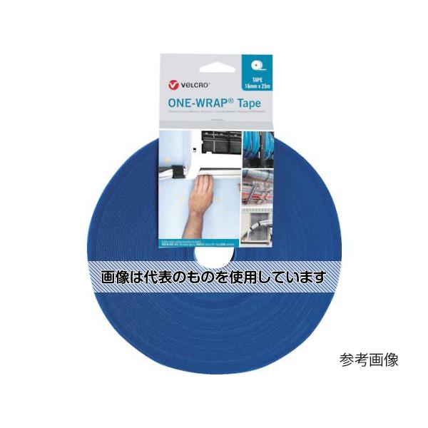 Velcro ONE-WRAP テープ 幅25mm×長さ25m 青 VEL-OW64155 入数：1巻