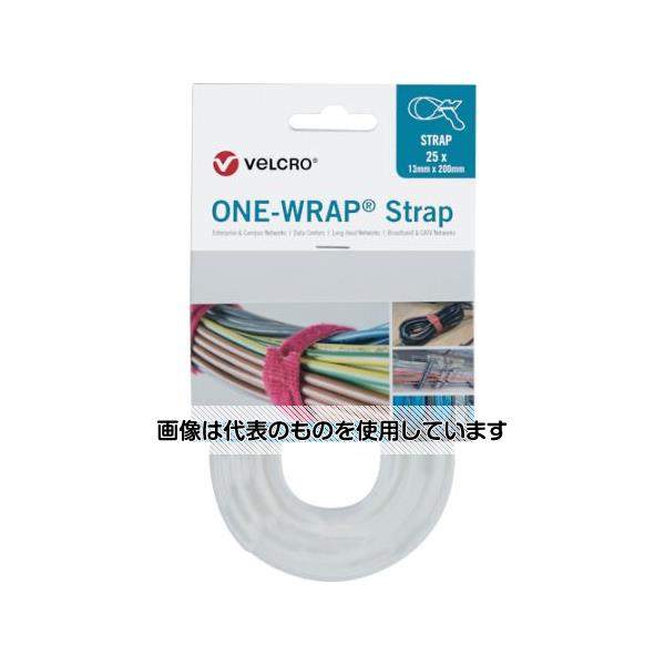 Velcro ONE-WRAP ストラップ 幅13mm×長さ200mm 白(25本1巻き) VEL-OW64300 入数：1巻(25本入)