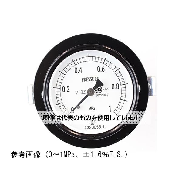 長野計器 普通形圧力計(Φ60) 埋込形D枠(取付金具)耐振用 2MPa AA15-121 入数：1個