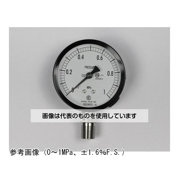 長野計器 普通形圧力計(Φ75) 立形A枠 6MPa AC20-183 入数：1個