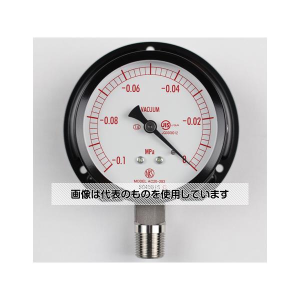 【アズワン AS ONE】実験室設備 工具類 工具、道具 ●ブルドン管の弾性変形(動き)を指針に伝える構造の圧力計で、構造が簡単なためお取扱いが容易です。また広い圧力範囲の測定が行え、幅広い分野で使用されています 商品の仕様 ●大きさ(mm)：Φ75 ●形状(取付)：立形B枠 ●接続：R3/8 ●材質：SUS ●性能：ナシ ●圧力レンジ：MPa_-0.1〜0 ●精度：±1.6％F.S. ●処理：ナシ ●区分：JIS 【※ご注意ください】商品は代表の画像を使用しています。