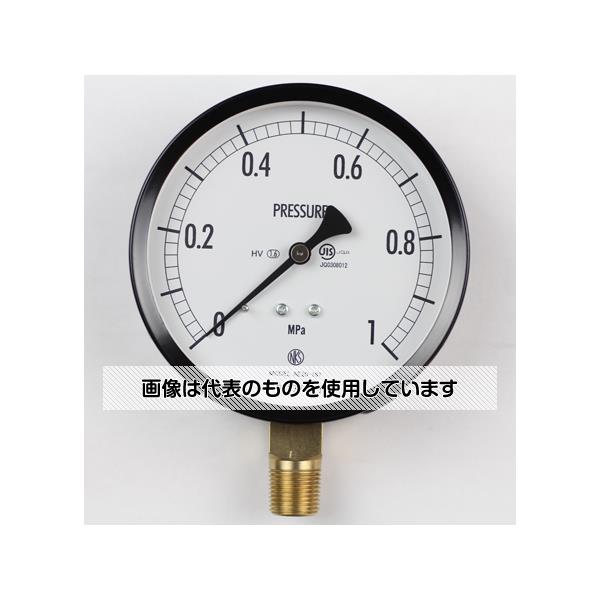 【アズワン AS ONE】実験室設備 工具類 工具、道具 ●ブルドン管の弾性変形(動き)を指針に伝える構造の圧力計で、構造が簡単なためお取扱いが容易です。また広い圧力範囲の測定が行え、幅広い分野で使用されています。 商品の仕様 ●大きさ(mm)：Φ100 ●形状(取付)：立形A枠 ●接続：R3/8 ●材質：黄銅 ●性能：耐熱・耐振用 ●圧力レンジ：MPa_0〜1 ●精度：±1.6％F.S. ●処理：ナシ ●区分：JIS 【※ご注意ください】商品は代表の画像を使用しています。