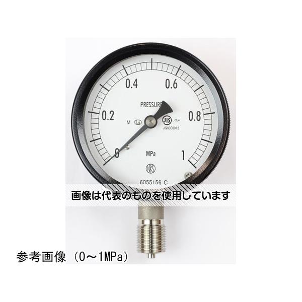 【アズワン AS ONE】実験室設備 工具類 工具、道具 ●ブルドン管の弾性変形(動き)を指針に伝える構造の圧力計で、構造が簡単なためお取扱いが容易です。また広い圧力範囲の測定が行え、幅広い分野で使用されています。 ●密閉ケースの採用により、雨露等の条件下でも使用できます。(JIS C 0920 IP43相当) 商品の仕様 ●大きさ(mm)：Φ75 ●形状(取付)：立形A枠 ●接続：G3/8B ●材質：SUS ●性能：蒸気用 ●圧力レンジ：MPa_0〜1 ●精度：±1.6％F.S. ●処理：ナシ ●区分：JIS 【※ご注意ください】商品は代表の画像を使用しています。