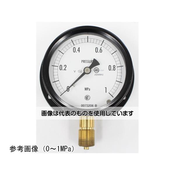 【アズワン AS ONE】実験室設備 工具類 工具、道具 ●ブルドン管の弾性変形(動き)を指針に伝える構造の圧力計で、構造が簡単なためお取扱いが容易です。また広い圧力範囲の測定が行え、幅広い分野で使用されています。 ●密閉ケースの採用により、雨露等の条件下でも使用できます。(JIS C 0920 IP43相当) 商品の仕様 ●大きさ(mm)：Φ75 ●形状(取付)：立形B枠 ●接続：G3/8B ●材質：黄銅 ●性能：耐振用 ●圧力レンジ：MPa_0〜0.4 ●精度：±1.6％F.S. ●処理：ナシ ●区分：JIS 【※ご注意ください】商品は代表の画像を使用しています。