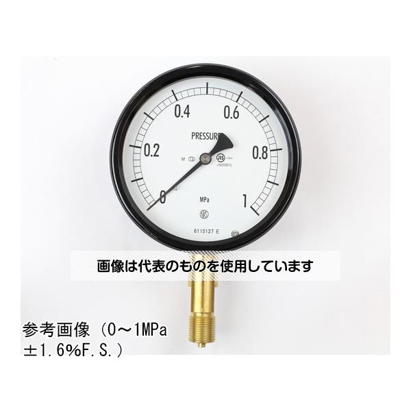 長野計器 密閉型圧力計(100Φ) 立形A枠 蒸気用 0.6MPa BE12-131 入数：1個