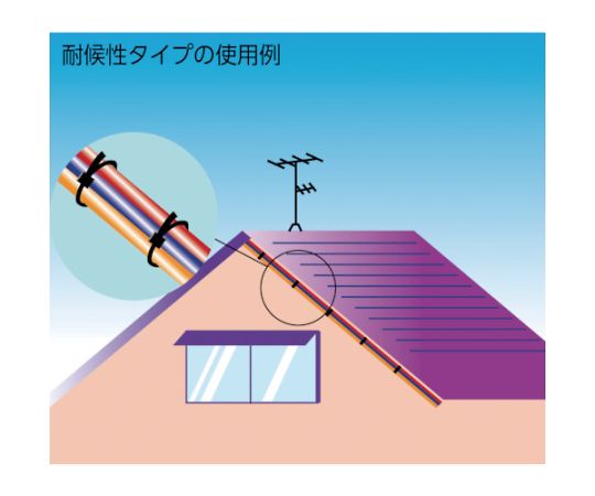 トラスコ中山 ケーブルタイ幅9.0mm×710mm最大結束φ209耐候性 10本 TRCV-710-10W 入...