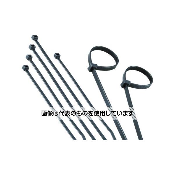 【アズワン AS ONE】実験室設備 工具類 工具、道具 ●目通しがとても軽く、耐衝撃性に優れた標準タイプの結束バンドです。 ●屋外使用に適しています。 ●スムーズな目通しできっちりしまり、様々な方法で使用できる汎用性の高いナイロン結束バンドです。 ●サイズが豊富でφ22mmからφ229mmまでの結束が可能です。 ●ワイヤ、ケーブル、ホースなどの結束に。 商品の仕様 ●色：黒 ●幅(mm)：4.8 ●長さ(mm)：292 ●厚さ(mm)：1.3 ●最大結束径(mm)：76 ●引張強度(N)：222 ●一度締めると切断しない限り外す事はできません。 ●屋外用 ●使用温度範囲：-60〜85℃ ●材質／仕上：耐候性ナイロン66 ●注意：使用温度範囲は-59℃〜85℃です。 ●原産国：シンガポール ●コード番号：360-6775 【※ご注意ください】商品は代表の画像を使用しています。