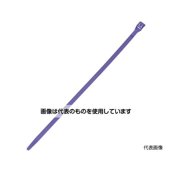 【アズワン AS ONE】実験室設備 工具類 工具、道具 ●セレーション(ギザギザ)が外側にあり、結束バンドがヘッドに対して横から挿入されるので、大きな束線も真円に近い状態で結束できます。 ●ヘッドが小さく、束線全体が小さく仕上がります。 ●屋外で使えるカラー結束バンドです。 ●ケーブルなどの結束。 商品の仕様 ●色：紫 ●幅(mm)：8.9 ●長さ(mm)：389 ●厚さ(mm)：1.7 ●最大結束径(mm)：115 ●引張強度(N)：552 ●最小結束径(mm)：8 ●屋内・屋外用 ●使用温度範囲：-60〜85℃ ●材質／仕上：耐候性ナイロン66 ●原産国：シンガポール ●コード番号：438-2455 【※ご注意ください】商品は代表の画像を使用しています。