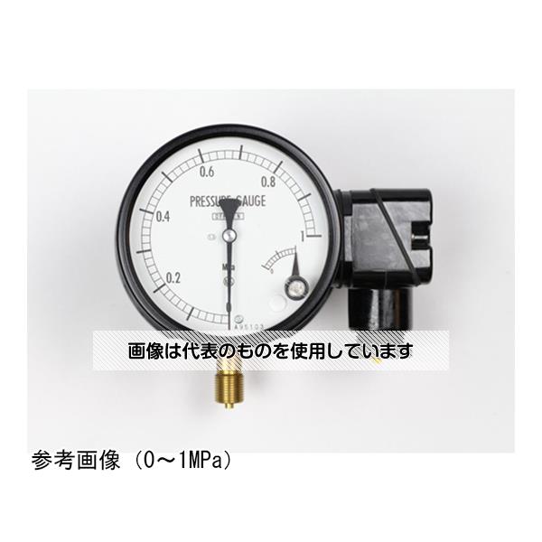長野計器 マイクロスイッチ接点付圧力計(100Φ) 黄銅 H：上限1接点 0.6MPa JM11-131 入数：1個