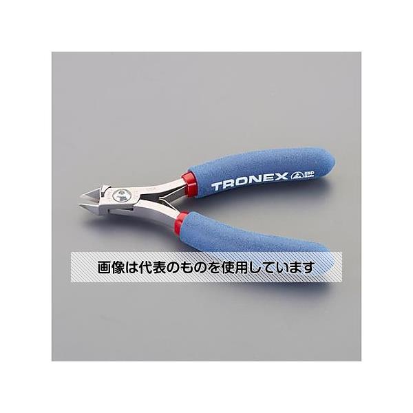 アズワン(AS ONE) 120mm 精密用ニッパー(レーザーフラッシュ/ESD) EA535TD-3 入数:1個