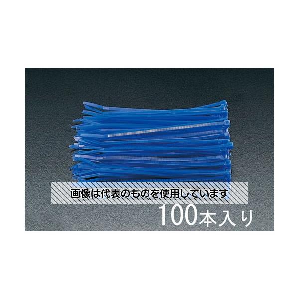 エスコ 100x 2.5mm 結束バンド(青/100本) EA475D-100 入数：1袋
