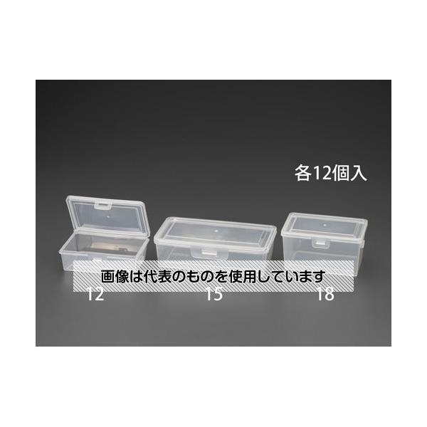 エスコ 95x140x72mm 小物ケース(12個) EA508NA-18 入数：1組
