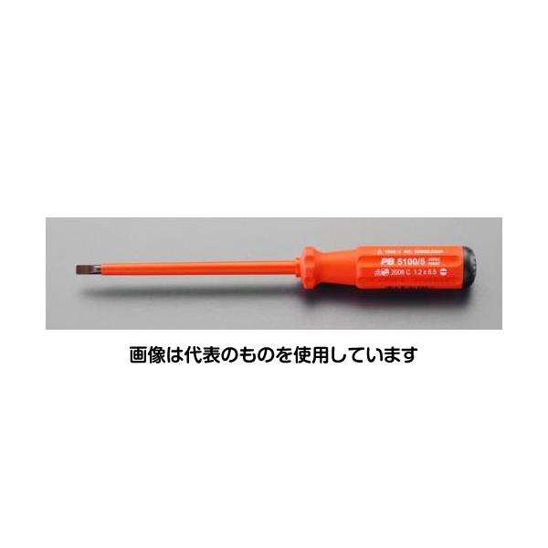 【アズワン AS ONE】実験室設備 工具類 工具、道具 商品の仕様 ●1000V絶縁 ●先端：0.8×4mm ●軸径：5mm ●軸長：100mm ●グリップエンドはドライバーの先端形状ごとに色分けし、シンボルマークとサイズを表示しています。 ●コード品番：EA560PL-100C 【※ご注意ください】商品は代表の画像を使用しています。