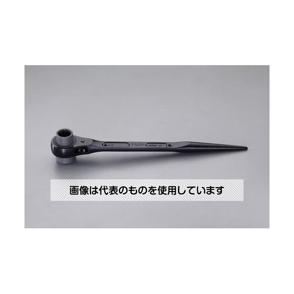 エスコ 17x19mm/312mm 両口ラチェットレンチ(シノ付) EA602AJ-10 入数：1個