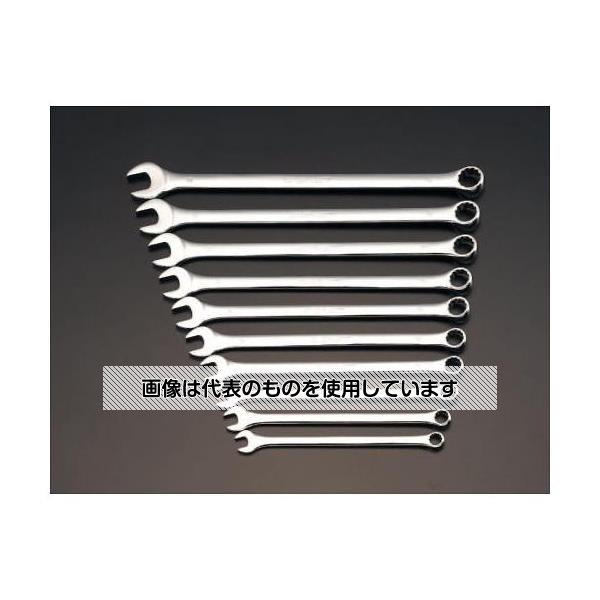 エスコ 10本組/10-19mm 片目片口スパナ(超ロング) EA614CB 入数：1組