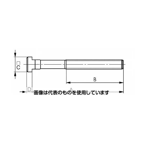 エスコ M16/呼16/ 63mm Tスロットボルト EA637FE-63 入数：1個