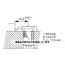 エスコ 20x25mm/4000N フラットクランプ EA637JA-2 入数:1個
