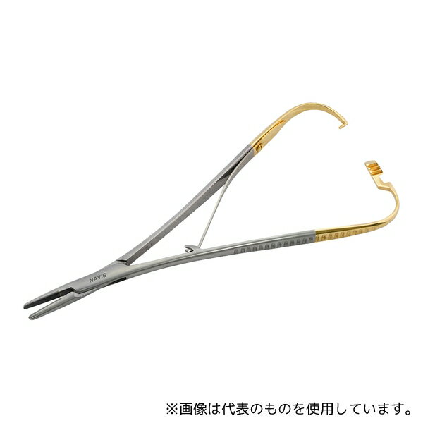 アズワン MNH-D2 持針器(ダイヤチップ付)マチュー持針器 170mm