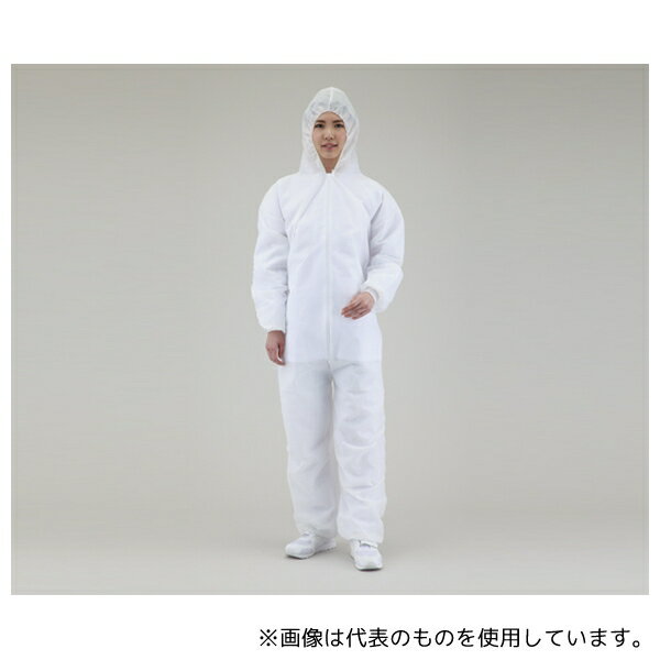 アズワン 不織布製つなぎ服 全長195×フード部35×胸囲136cm(4)