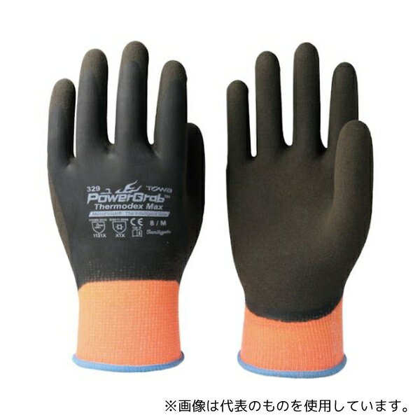 東和コーポレーション 329-M 防寒天然ゴムコート手袋 PowerGrab ThermodexMax M