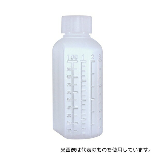 金鵄製作所 MBIN10020 マーカー投薬瓶 100mL ノーマルキャップ(ホワイト:白)1袋(20本入)