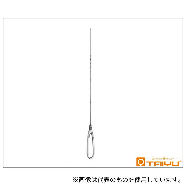 TAIYU(大祐医科工業) TY-906 子宮消息子 目盛13cm 銀先7cm 全長33cm 銅製
