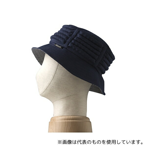 ●特殊衣料 2080 アボネット +JARI ハット ストライプ ネイビー フリーサイズ