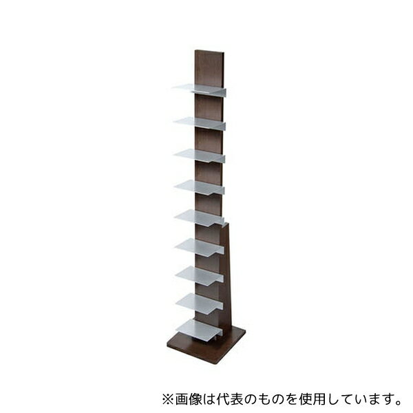 オークス L51DA ブックタワー ハイタイプ 29.5×29.5×144cm ダーク