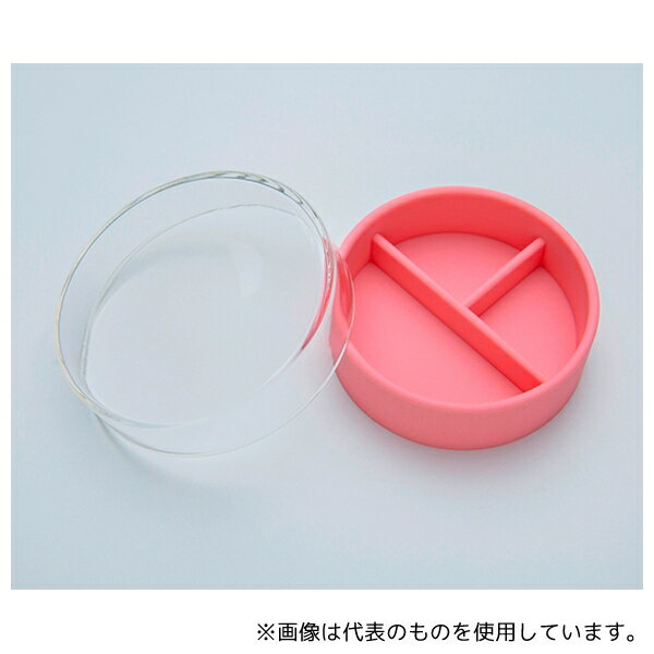 堀内製作所 S-06/P シリコン三割シャーレ ピンク