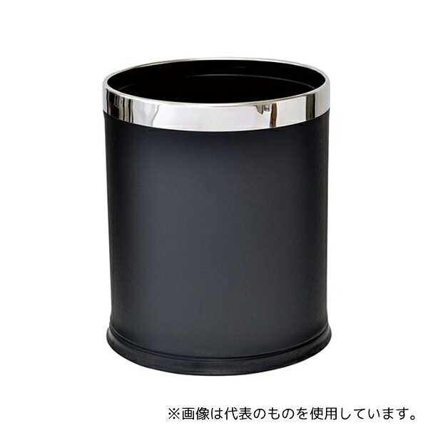 ハヤノ産業 H61202BLK ファインレザーシリーズ ダストボックス 丸タイプ HG13BK ブラック
