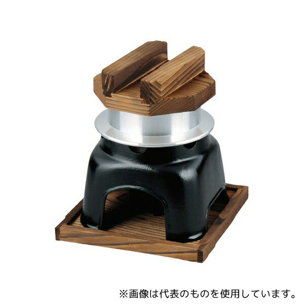 江部松商事 5230310 ミニ 釜めしカマドセット用 黒 鍋丈