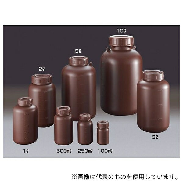 サンプラテック 2910 PE広口遮光瓶 100mL