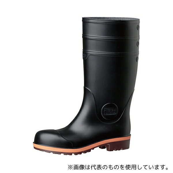 ミドリ安全 PW1000-BK-27.5 JIS規格認定 安全長靴 プロテクトウズ5 PW1000スーパー ブラック 27.5cm(4.0)