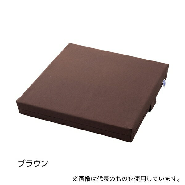 ケアファッション 89315 ベルトサポート低反発クッション ブラウン 40×40×5cm